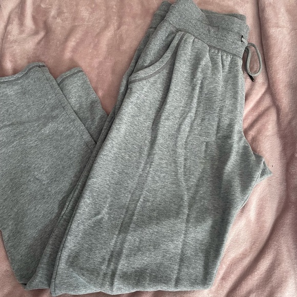 Gray Wide Leg Sweatpants - Picture 3 of 3